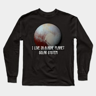 Nine Planet Solar System Long Sleeve T-Shirt